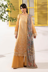 3 Piece Embroidered Dobby Lawn Suit