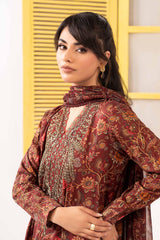 3 Piece Embroidered Dobby Lawn Suit