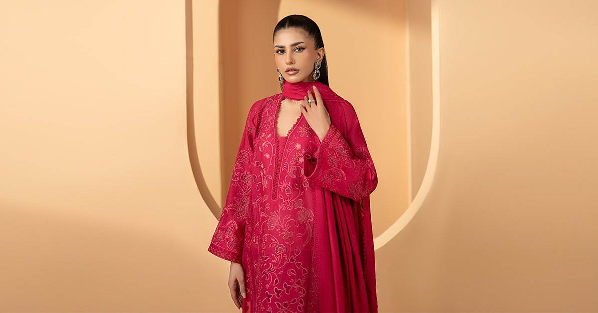 3 Piece Embroidered Lawn Suit