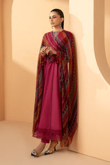 3 Piece Embroidered Dobby Lawn Suit