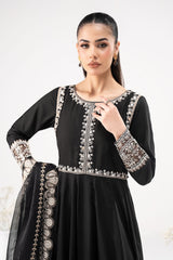 3 Piece Embroidered Linen Suit