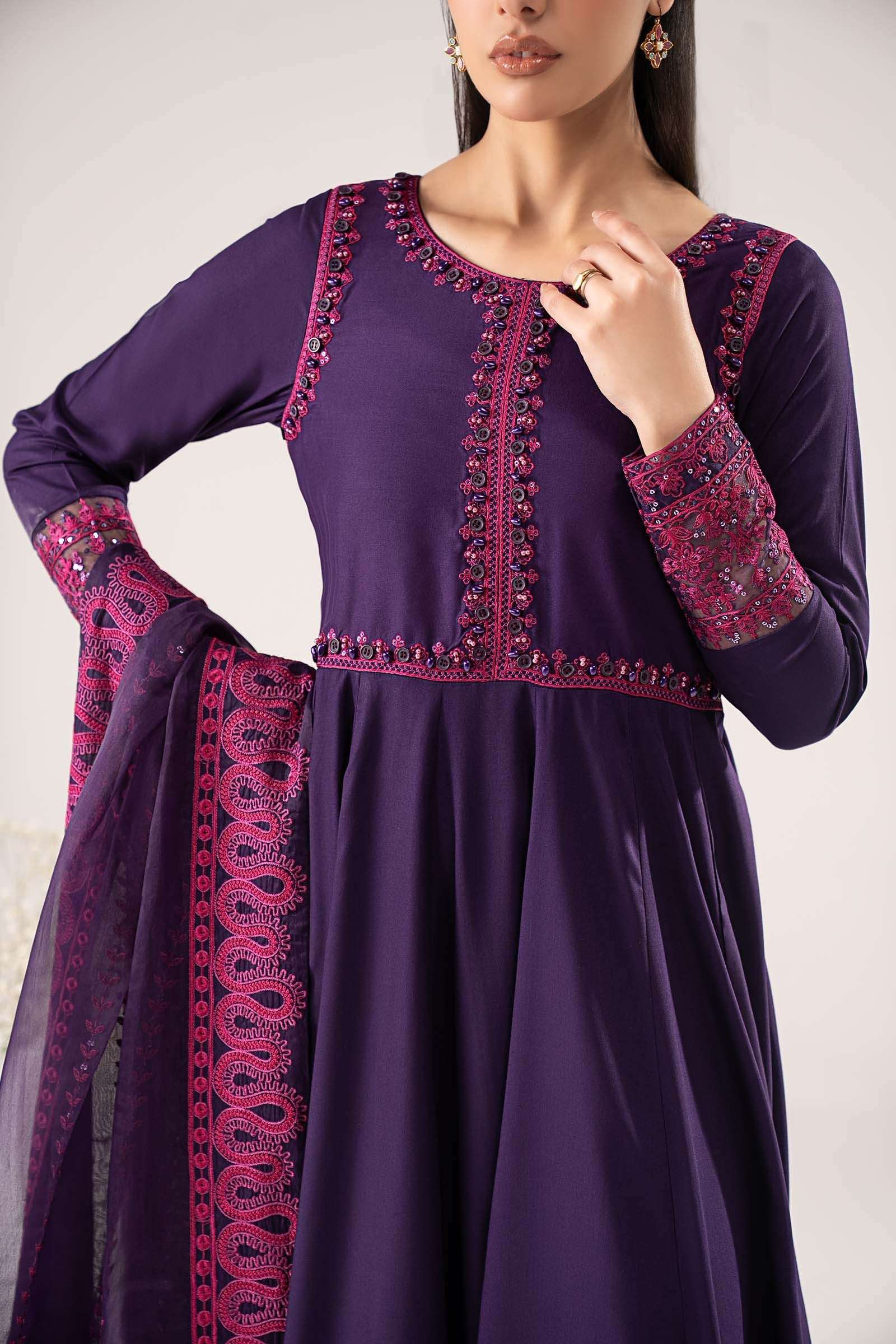 3 Piece Embroidered Linen Suit