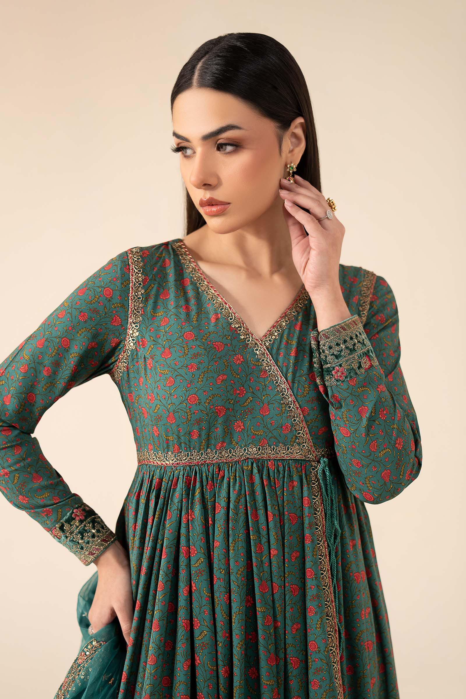 3 Piece Embroidered Linen Suit