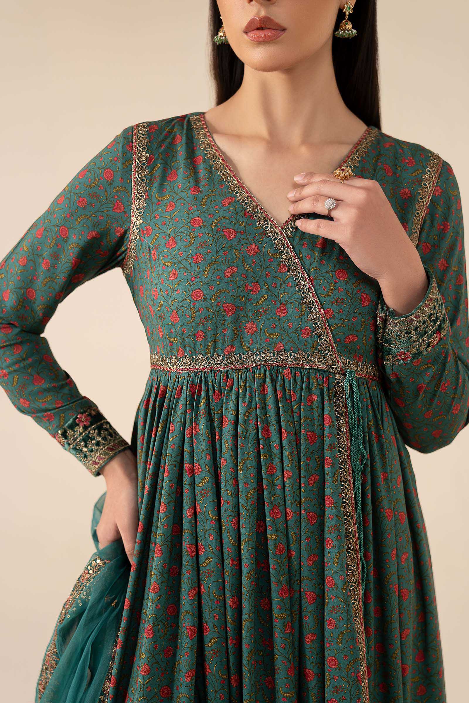 3 Piece Embroidered Linen Suit