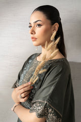 2 Piece Embroidered Woven Suit