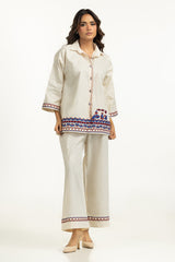 Denier Jacquard Embroidered Co-Ord Set