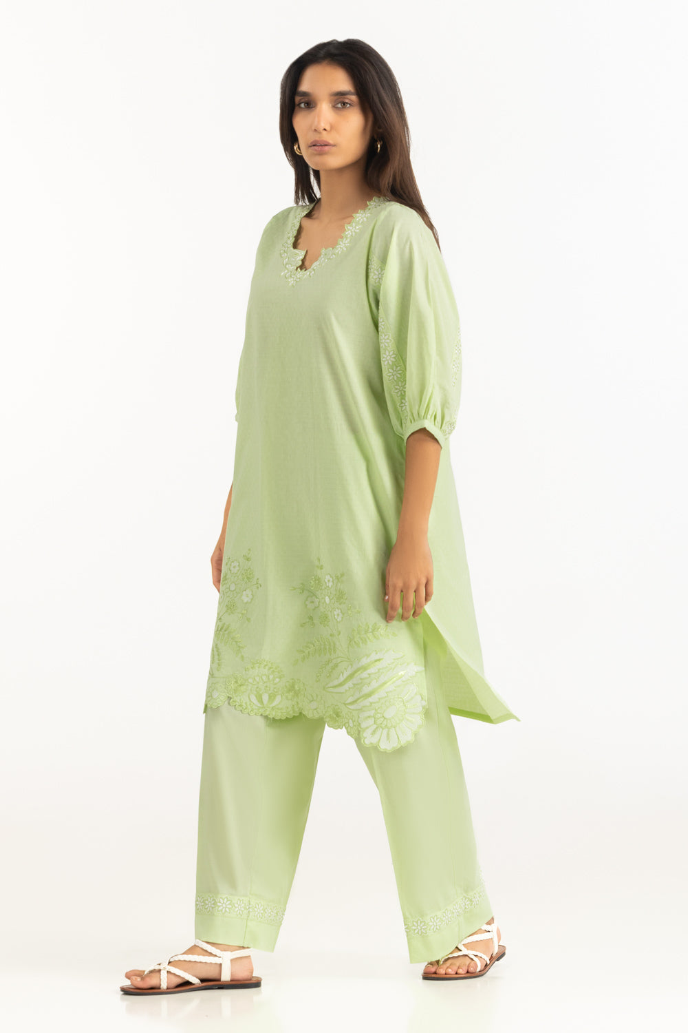 Dobby Embroidered And Trouser