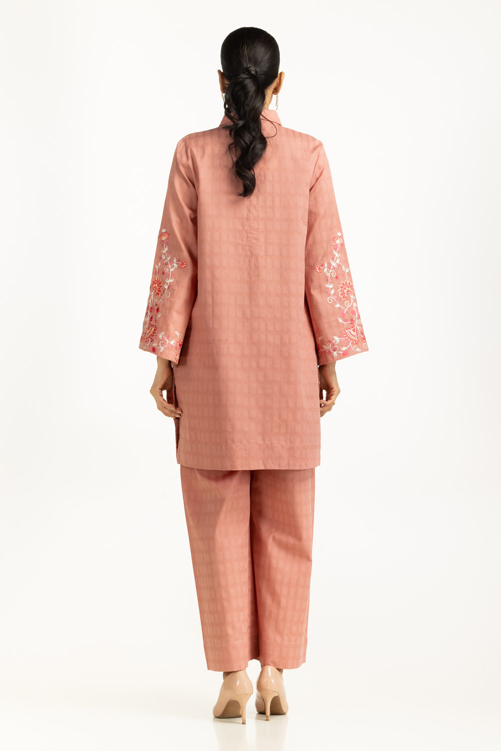 Dobby Embroidered Co-Ord Set