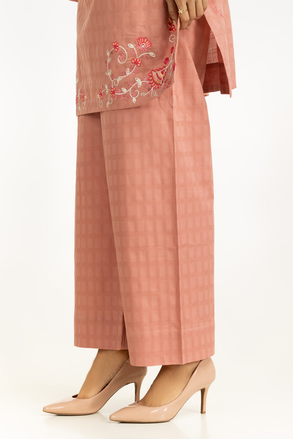 Dobby Embroidered Co-Ord Set