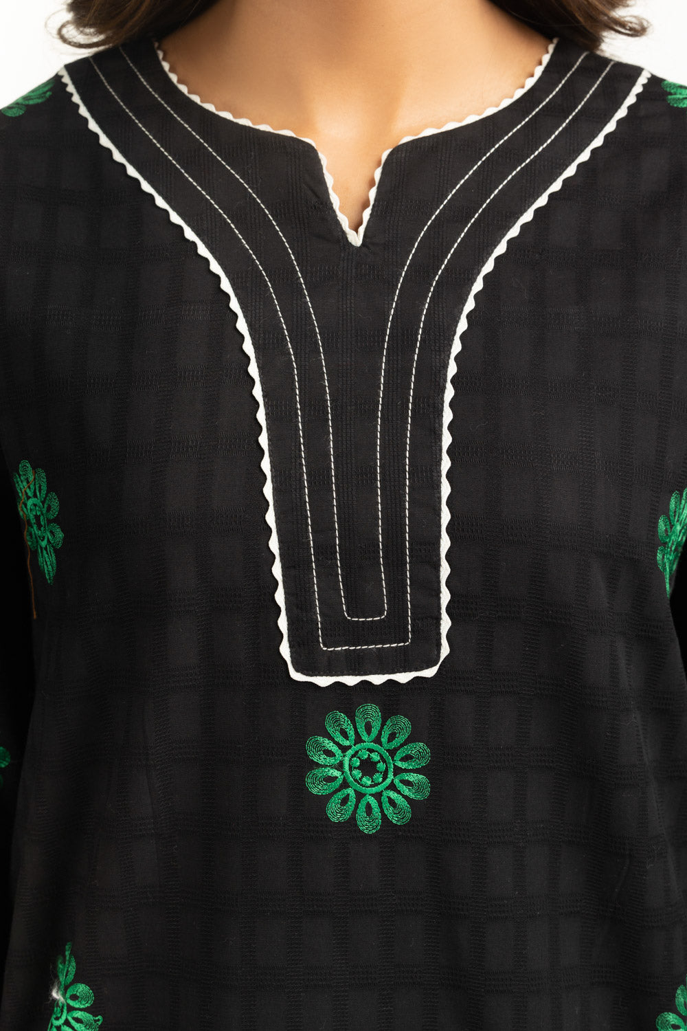 Dobby Embroidered Co-Ord Set