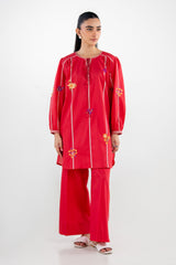 Dobby Embroidered Co-Ord Set