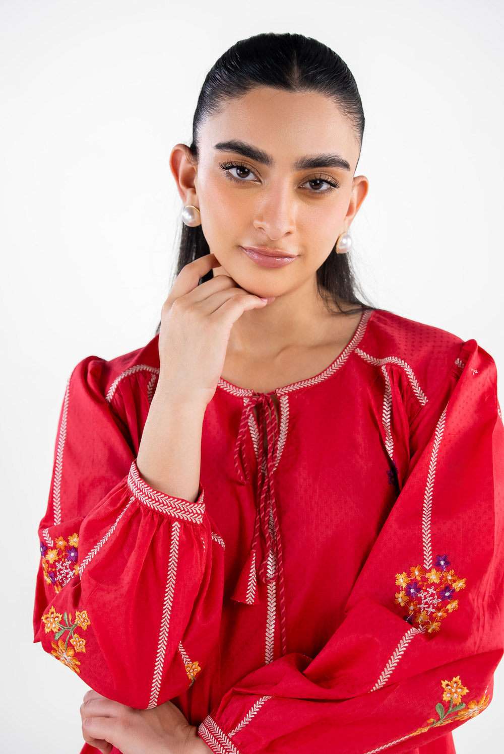 Dobby Embroidered Co-Ord Set