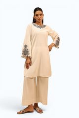 Dobby Embroidered Co-Ord Set