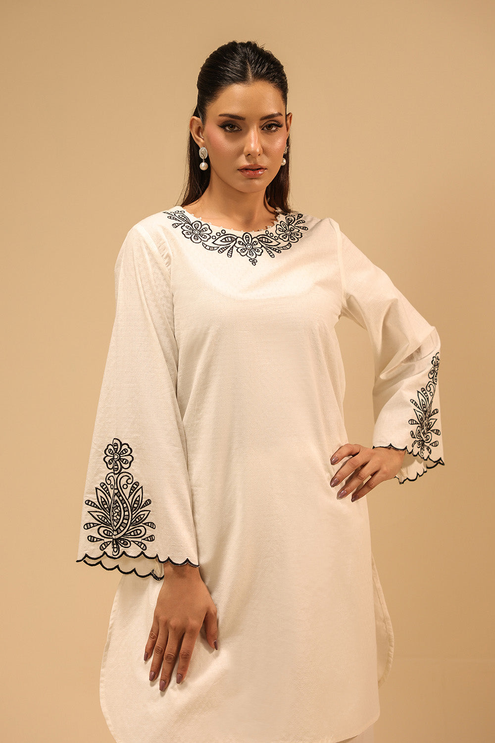 Dobby Embroidered Co-Ord Set