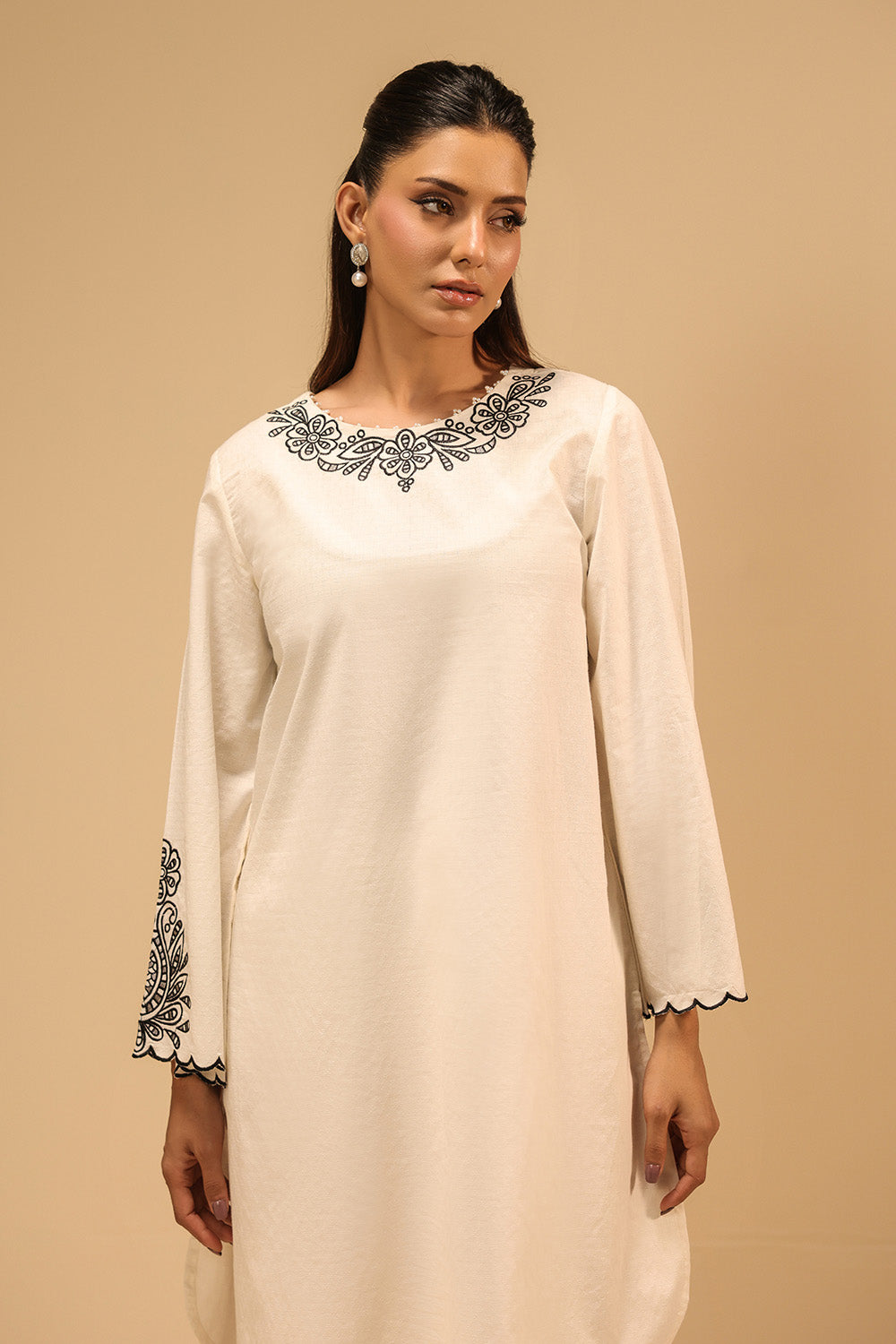 Dobby Embroidered Co-Ord Set