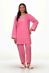 Dobby Embroidered Co-Ord Set