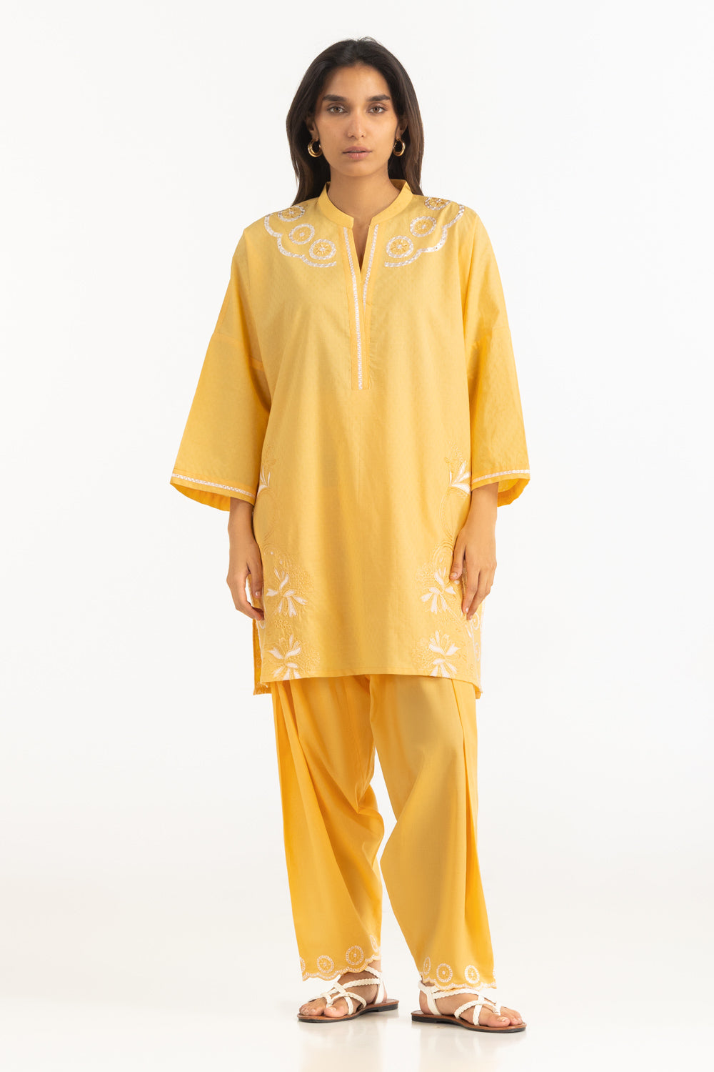 Dobby Embroidered Co-Ord Set