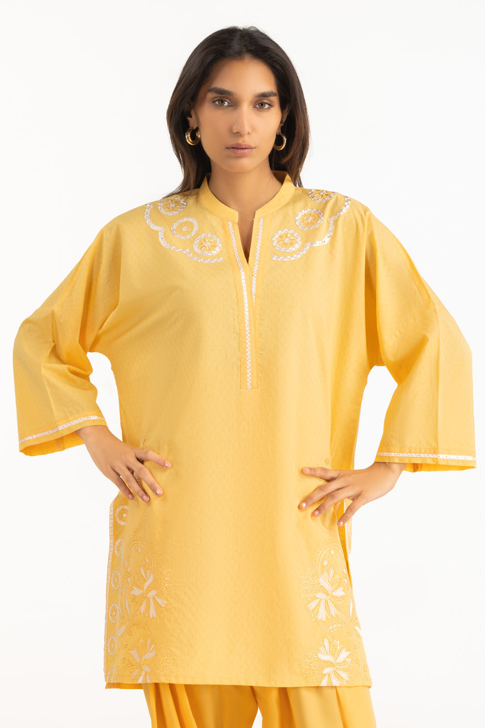 Dobby Embroidered Co-Ord Set