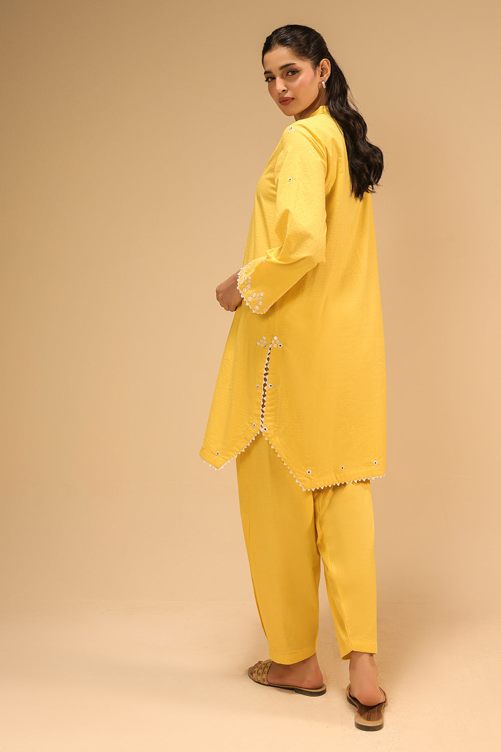 Dobby Embroidered Co-Ord Set