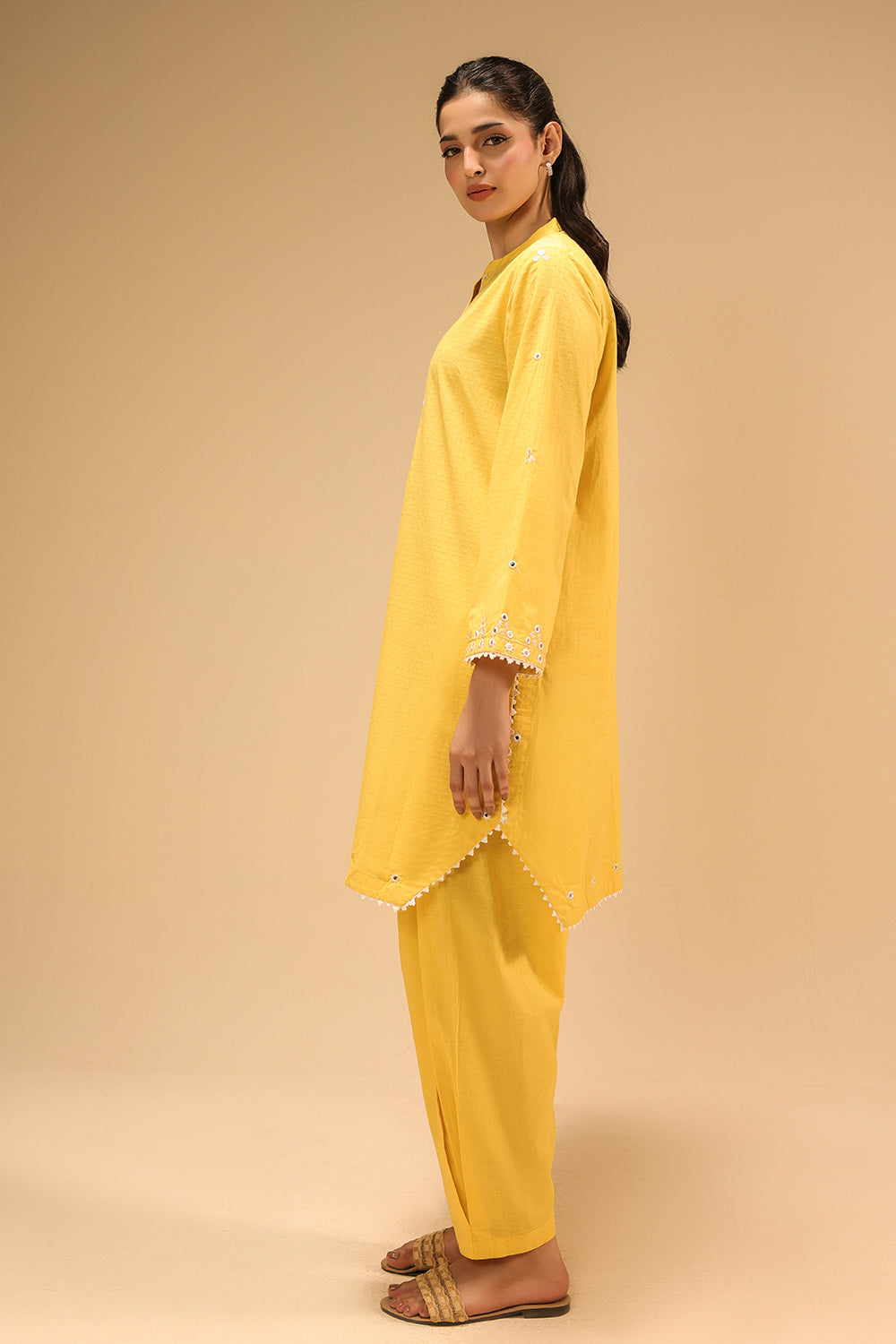 Dobby Embroidered Co-Ord Set