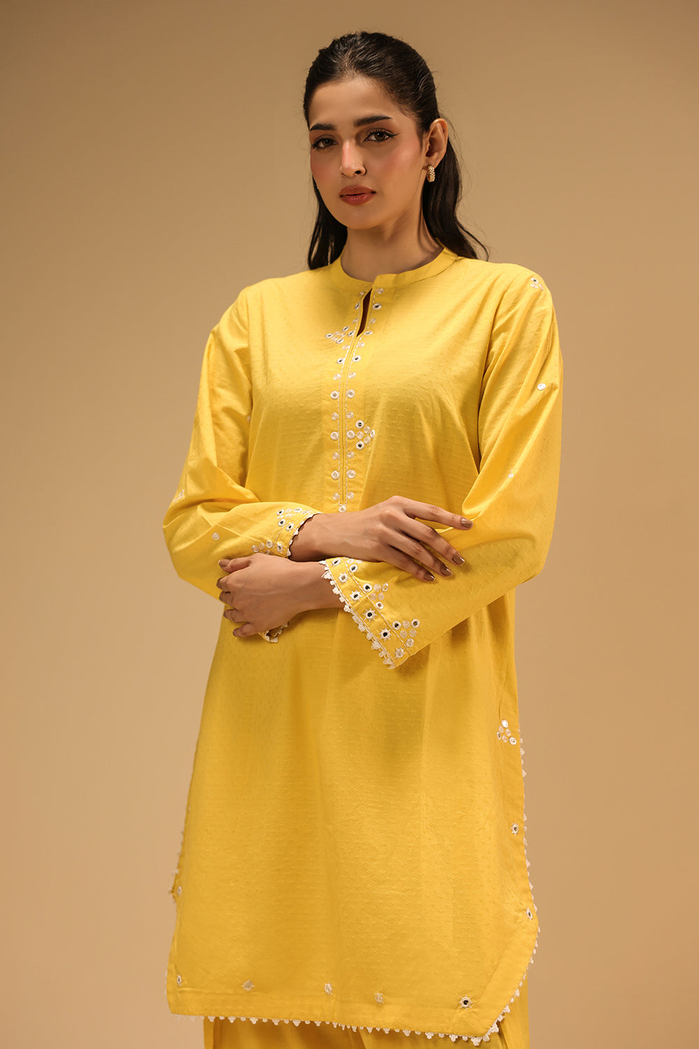 Dobby Embroidered Co-Ord Set