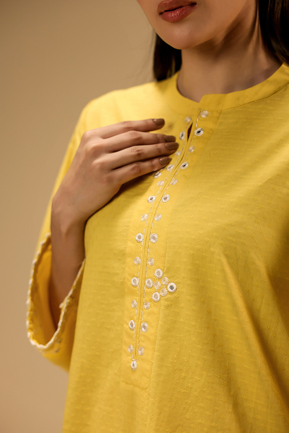 Dobby Embroidered Co-Ord Set