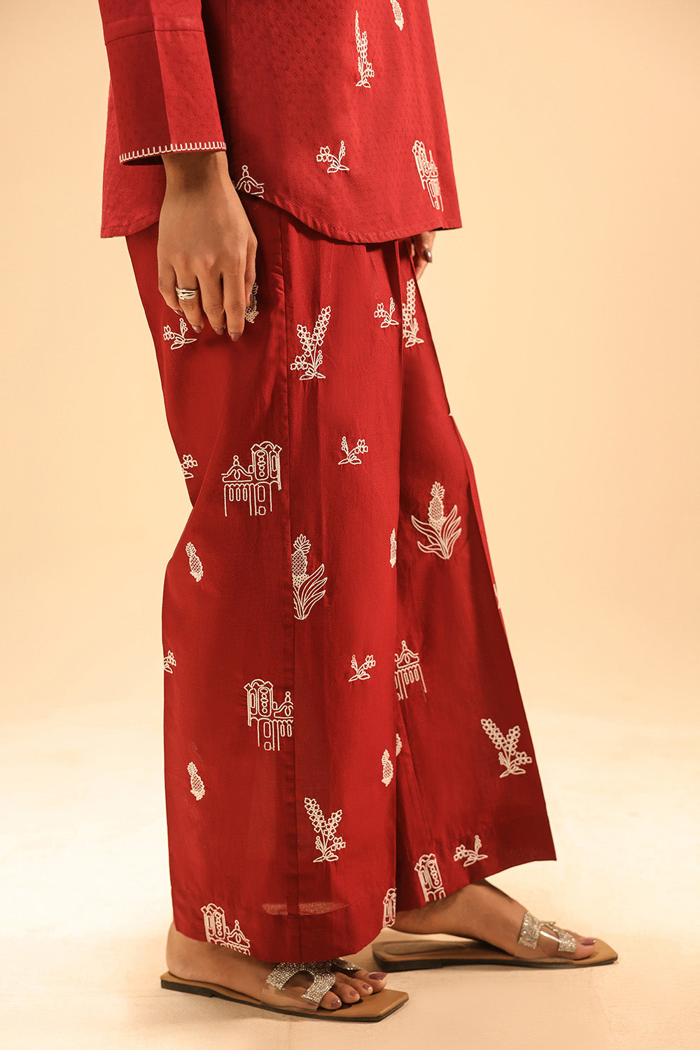 Dobby Embroidered Co-Ord Set