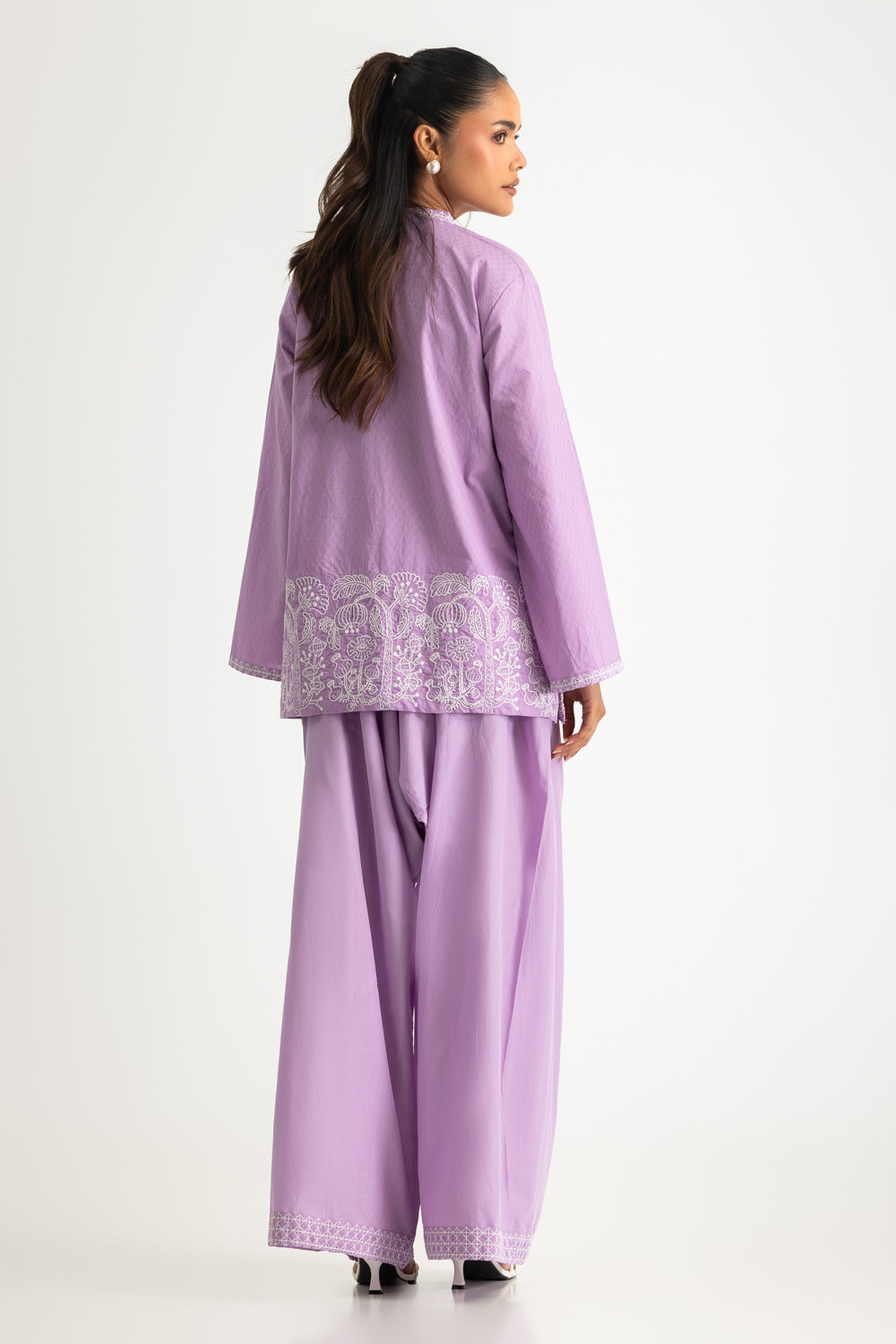 Dobby Embroidered Co-Ord Set