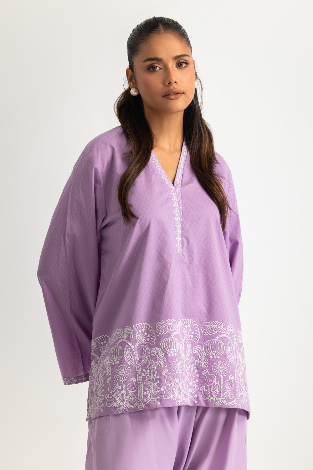 Dobby Embroidered Co-Ord Set