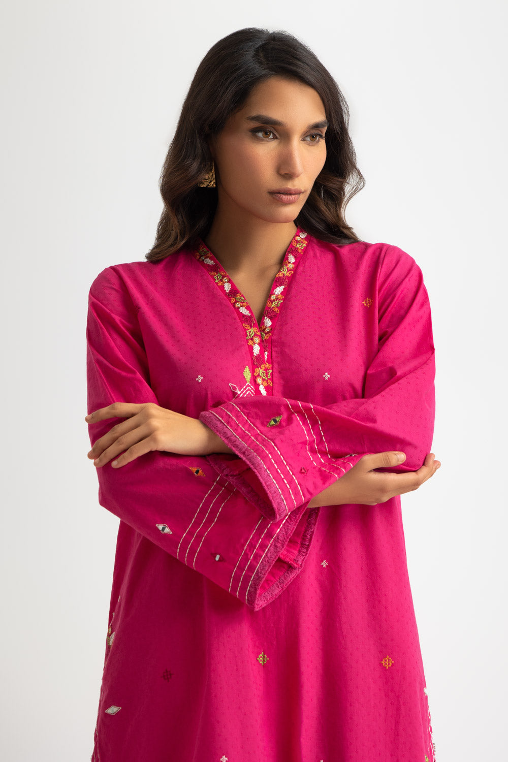 Dobby Embroidered Co-Ord Set
