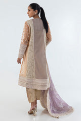 Stitched Angrakha Embroidered Shirt + Shalwar + Dupatta