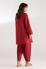 Stitched Dyed Khaddar Shirt + Shalwar