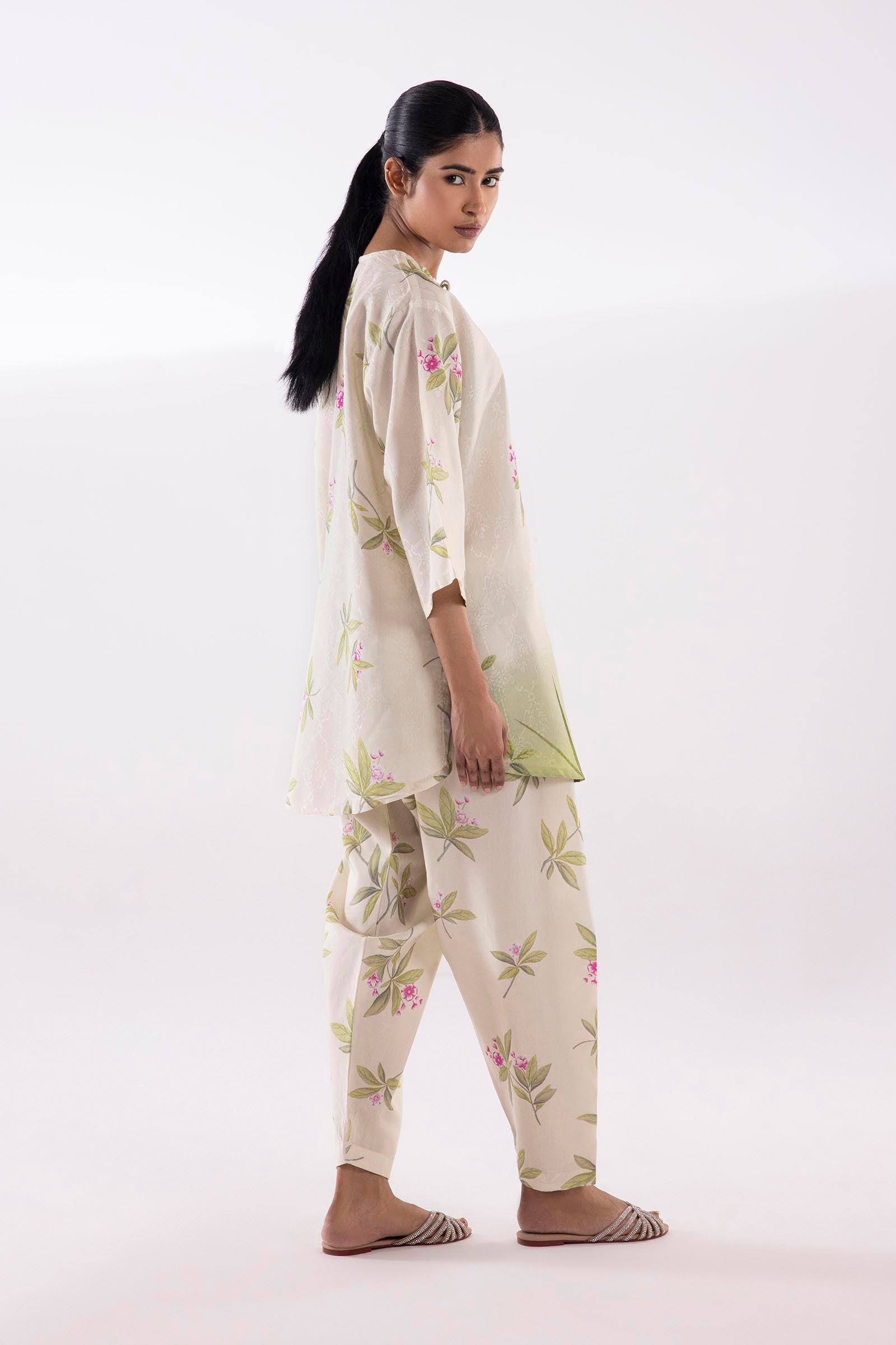 Stitched Printed Jacquard Shirt