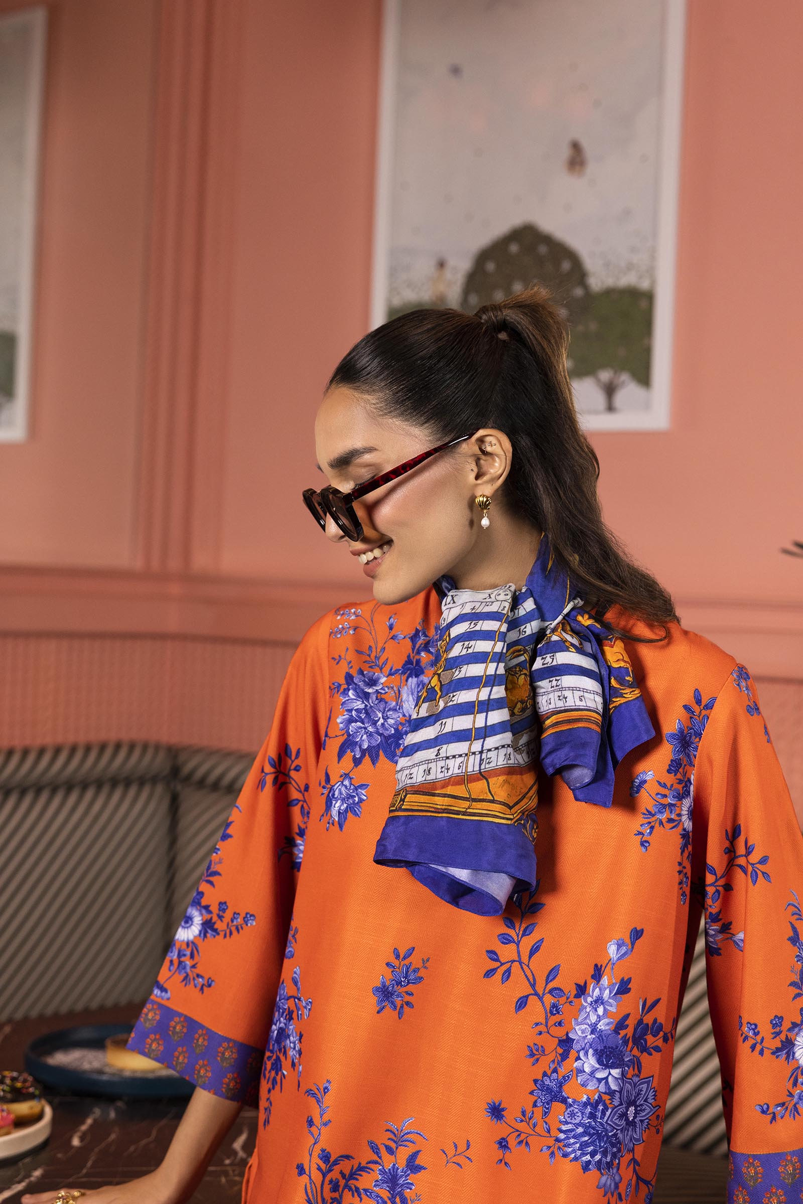 Stitched Printed Herringbone Shirt + Shalwar