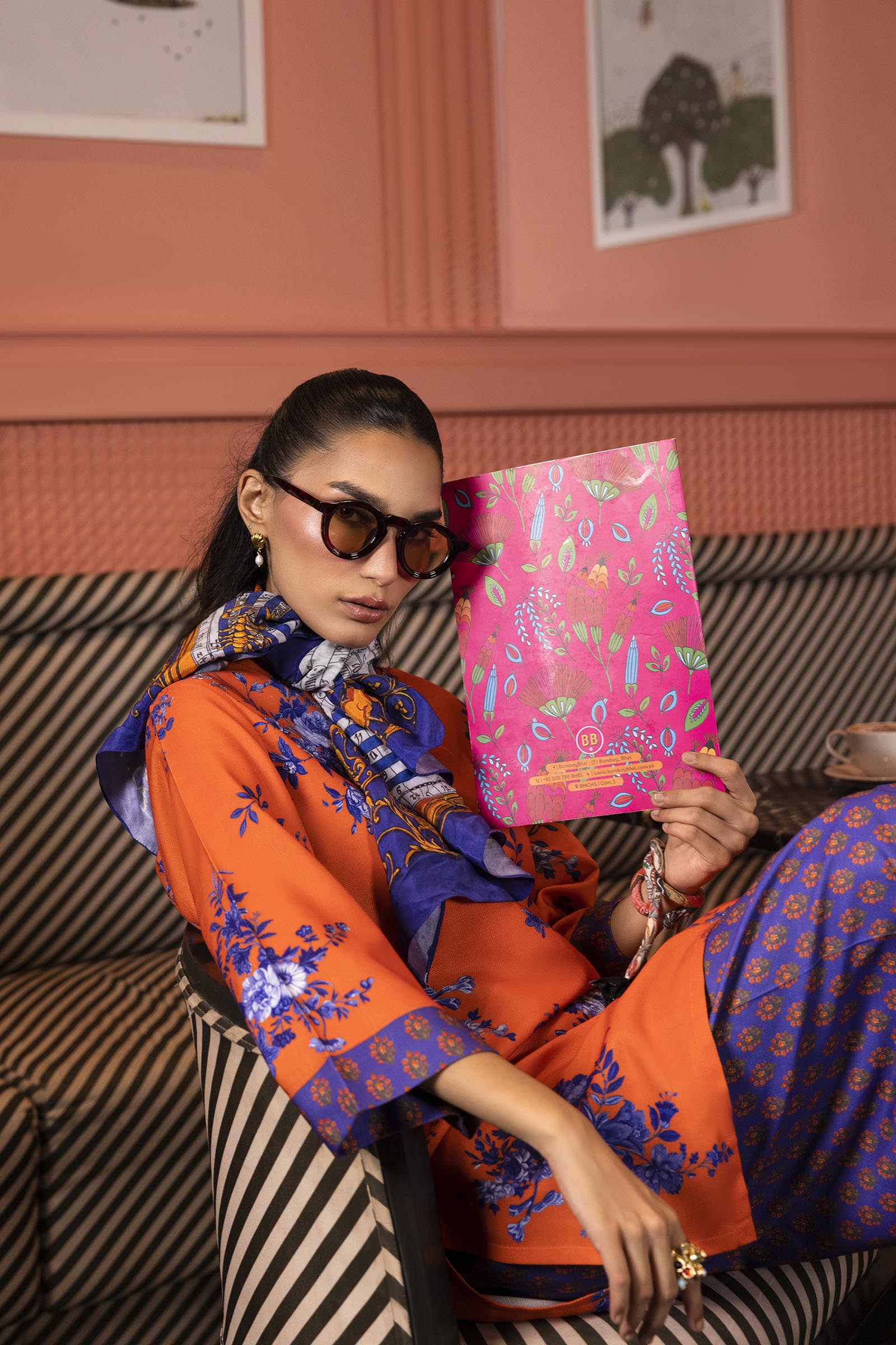 Stitched Printed Herringbone Shirt + Shalwar