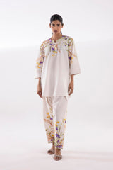 Stitched Printed Herringbone Shirt + Shalwar