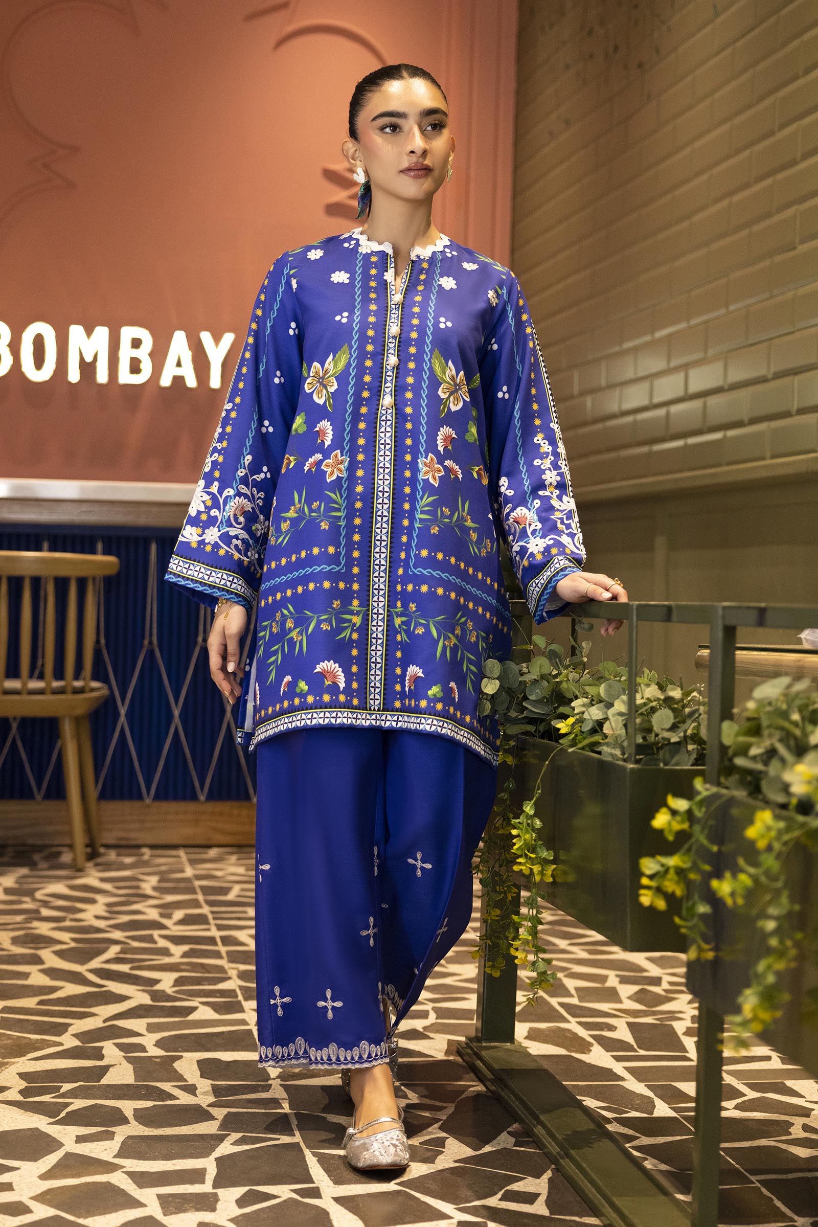 Stitched Embroidered Khaddar Shirt