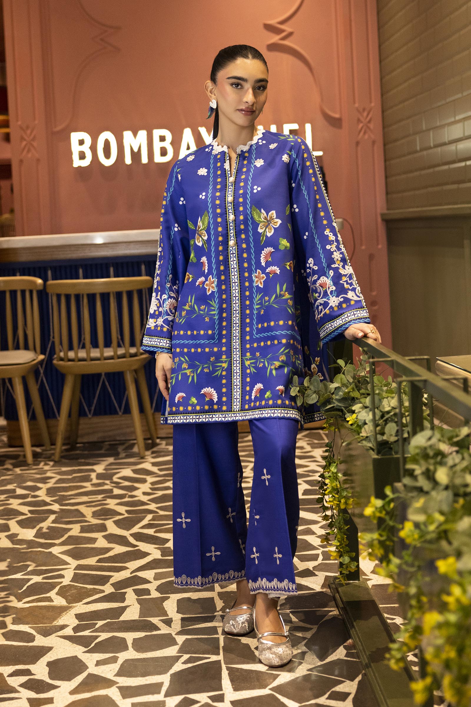 Stitched Embroidered Khaddar Shirt