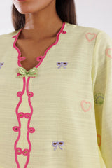 Stitched Khaddar Shirt + Culotte