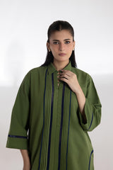 Stitched Slub Khaddar Shirt + Bottom