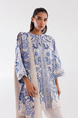 Stitched Mahay Printed Khaddar Shirt + Dupatta