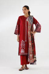 Stitched Printed Khaddar Suit