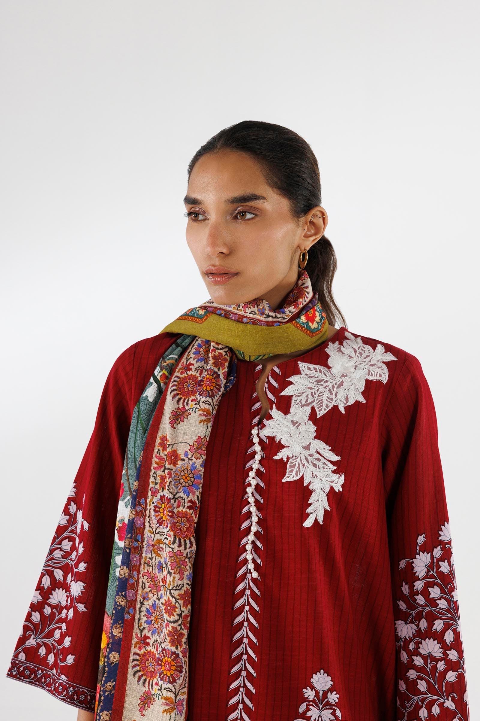 Stitched Printed Khaddar Suit