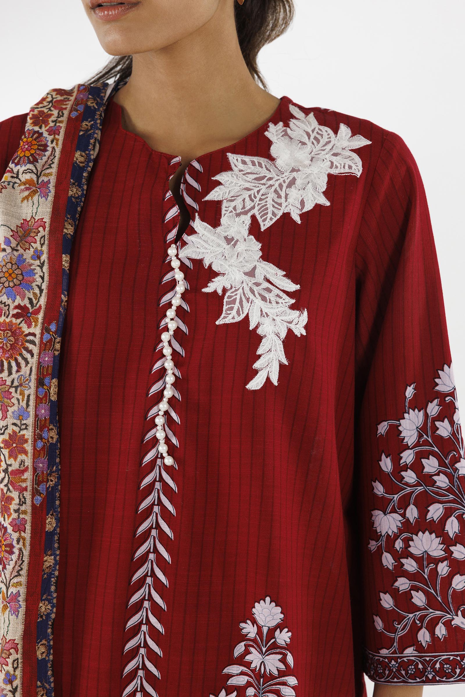 Stitched Printed Khaddar Suit