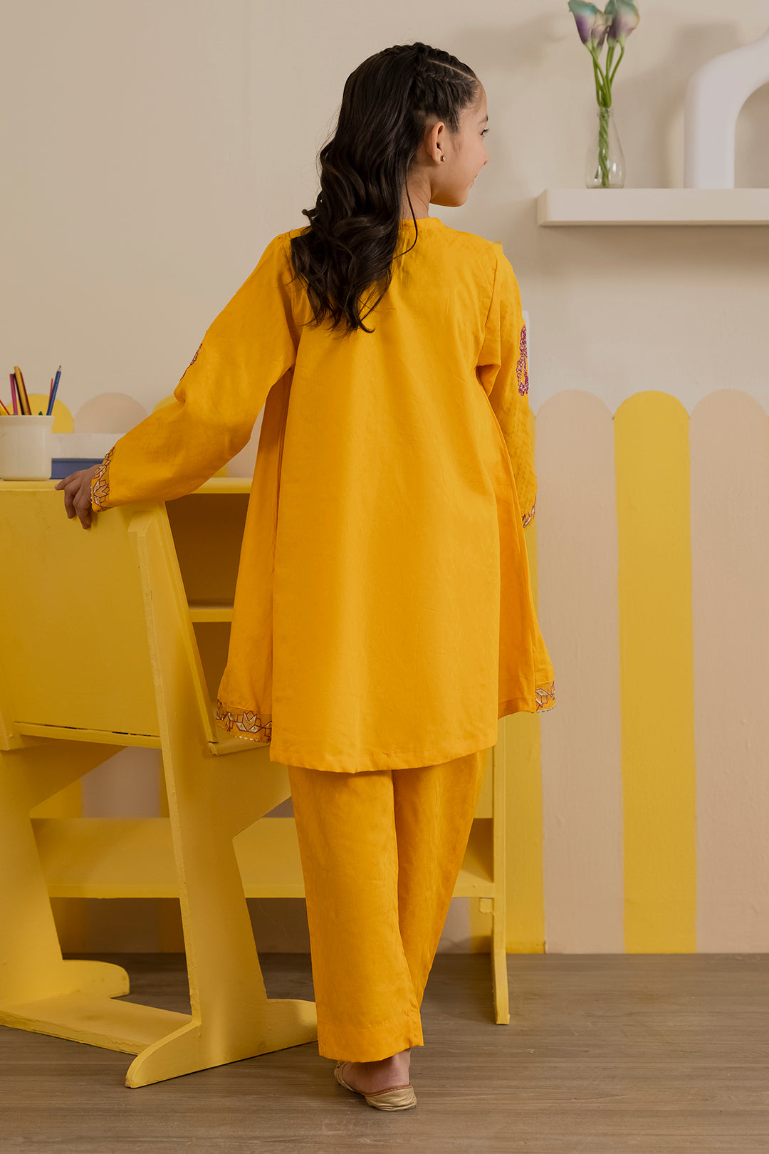 Embroidered Kurta Trouser - 2206