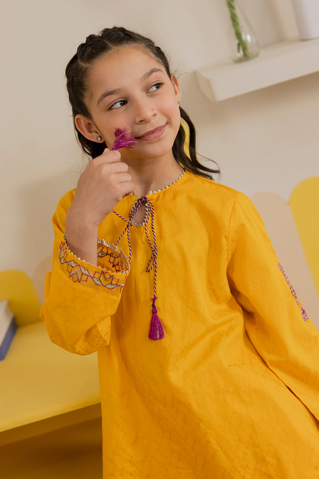 Embroidered Kurta Trouser - 2206