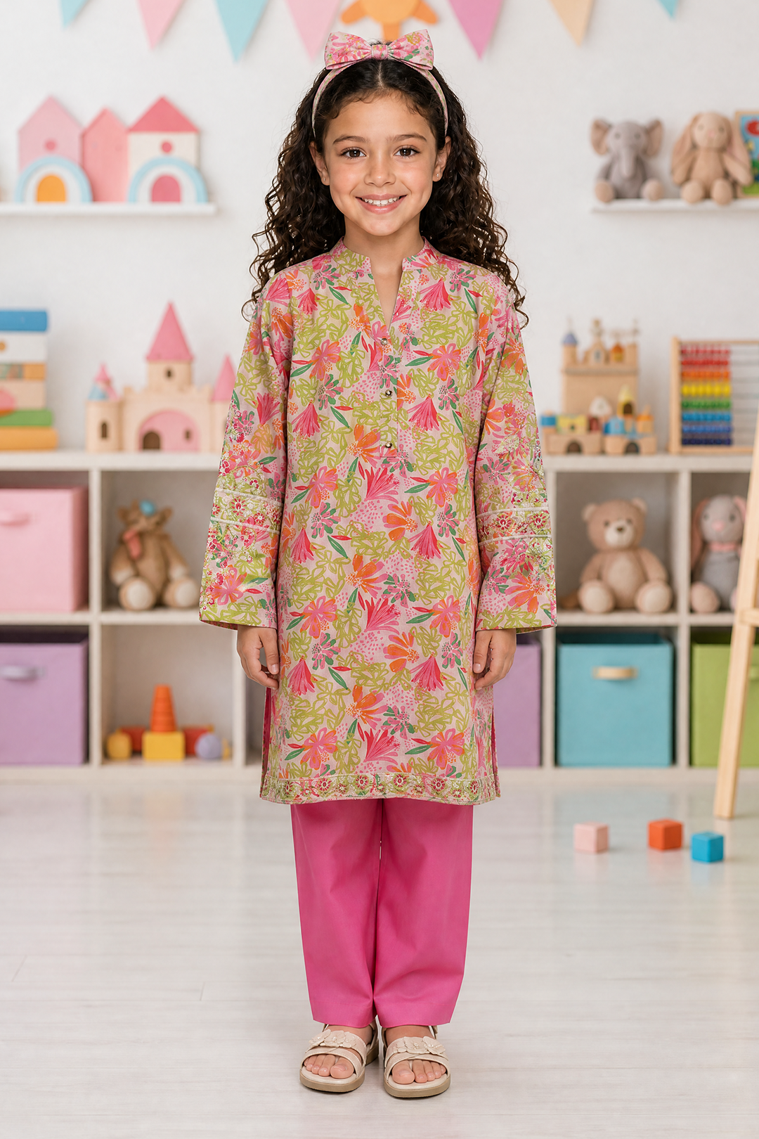 Embroidered Kurta Trouser - 2549