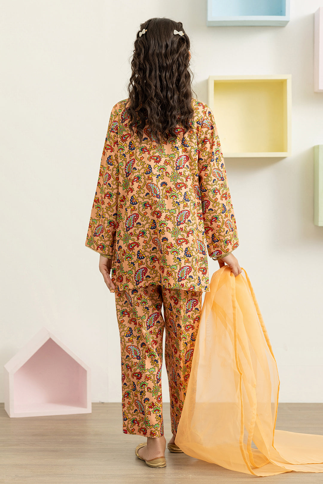 Embroidered Kurta Dupatta Trouser - 3460
