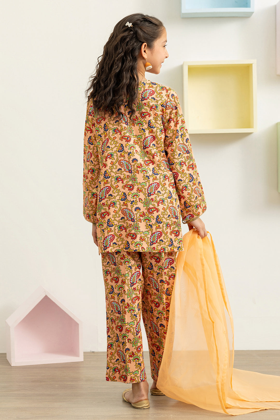 Embroidered Kurta Dupatta Trouser - 3460