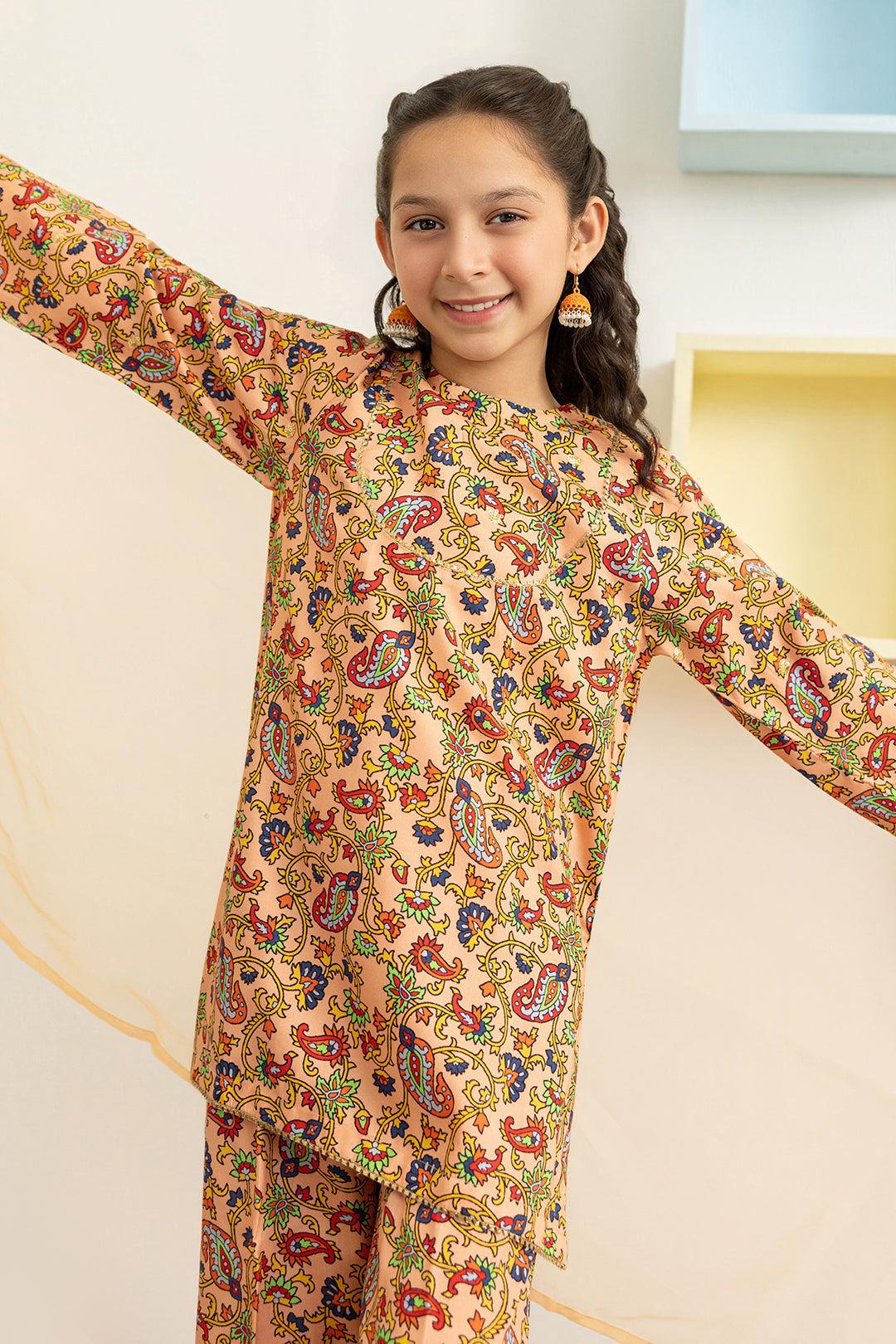 Embroidered Kurta Dupatta Trouser - 3460